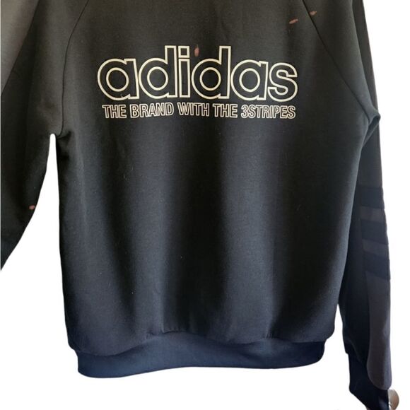 Adidas Women's Black and Gray Track Top Zip Front Jacket Size Medium - Picture 4 of 7
